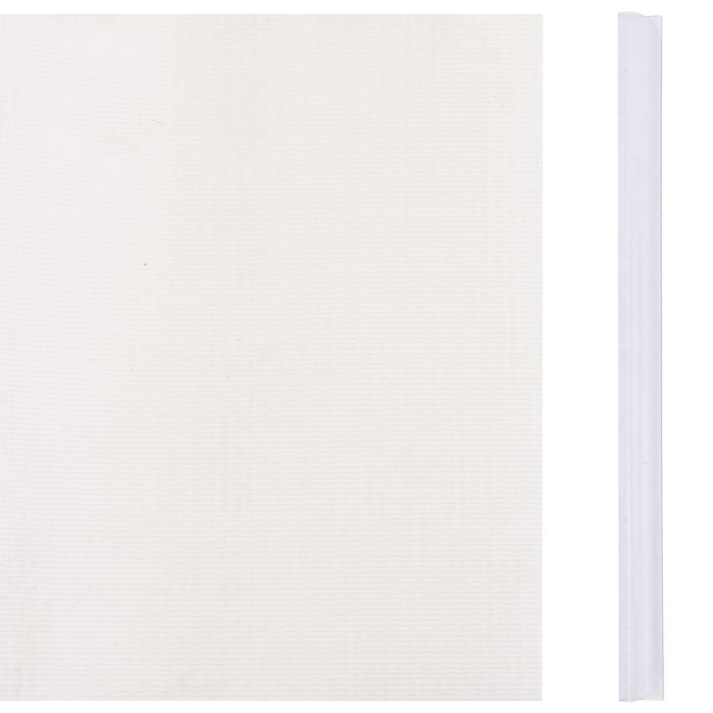 4 db fehér pvc kerti árnyékoló kerítés 35 x 0,19 m