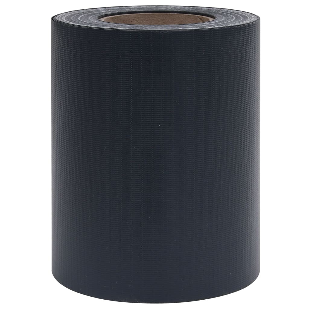 4 db matt sötétszürke pvc árnyékoló kerítés 35 x 0,19 m