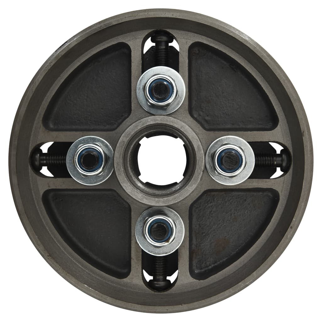 4 pofás fekete acél fa tokmány m33 csatlakozóval 150x63 mm