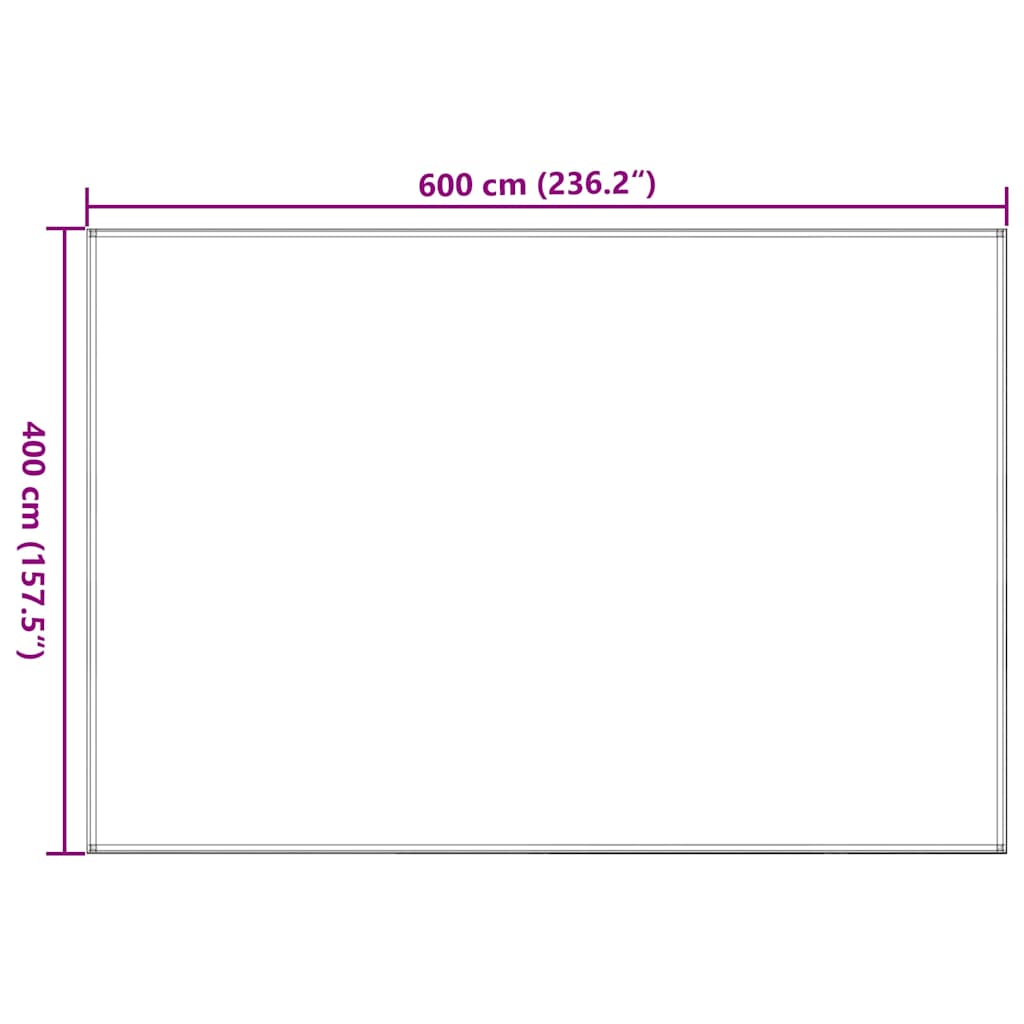 Antracitszürke sátorszőnyeg 400 x 600 cm
