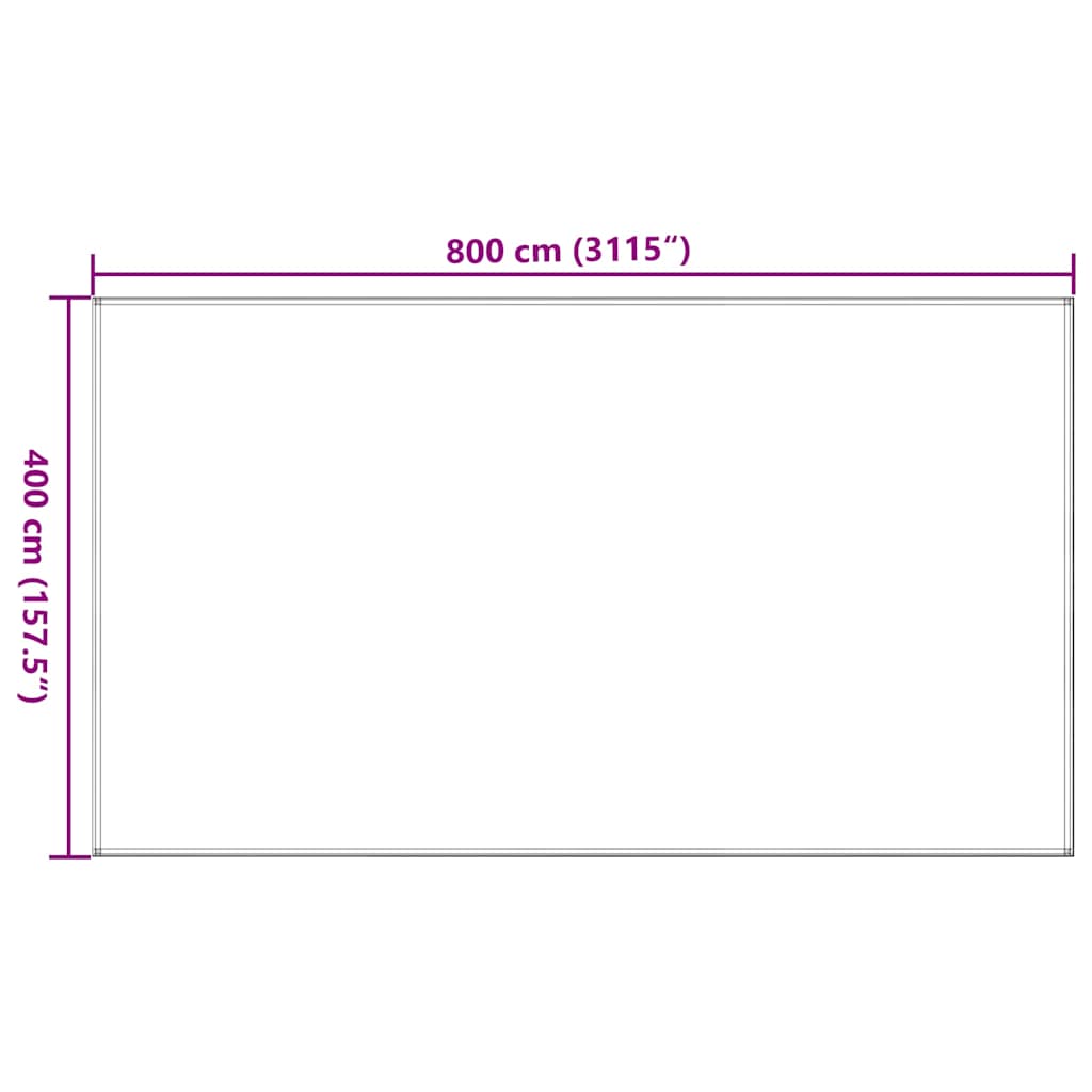 Bézs hdpe sátorszőnyeg 400x800 cm