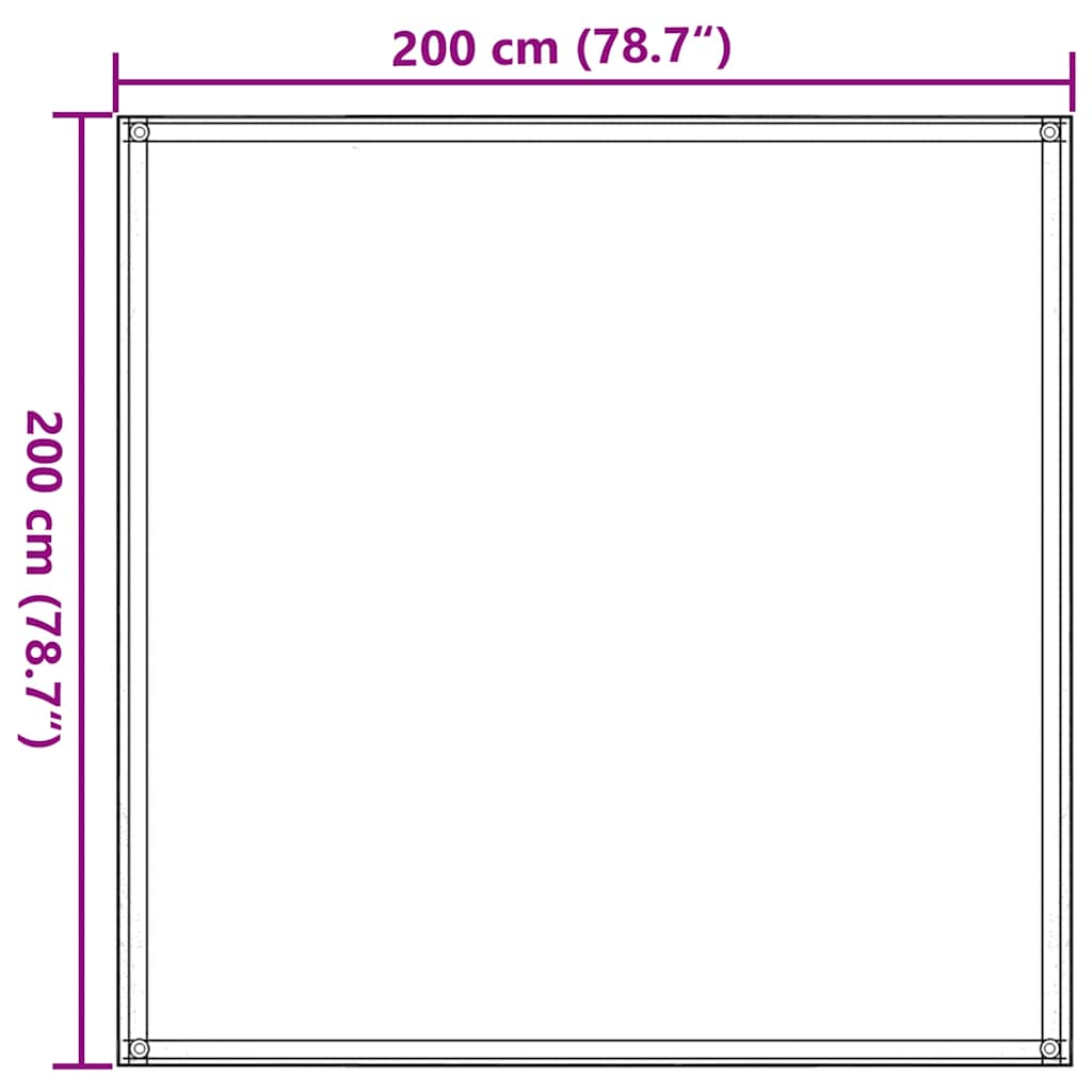 Barna sátorszőnyeg 200 x 200 cm Barna sátorszőnyeg 200 x 200 cm