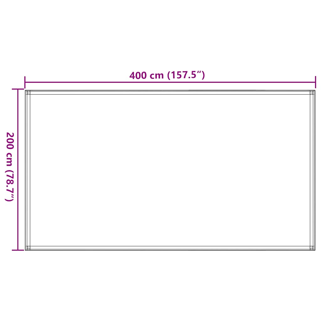 Antracitszürke és fehér sátorszőnyeg 200 x 400 cm