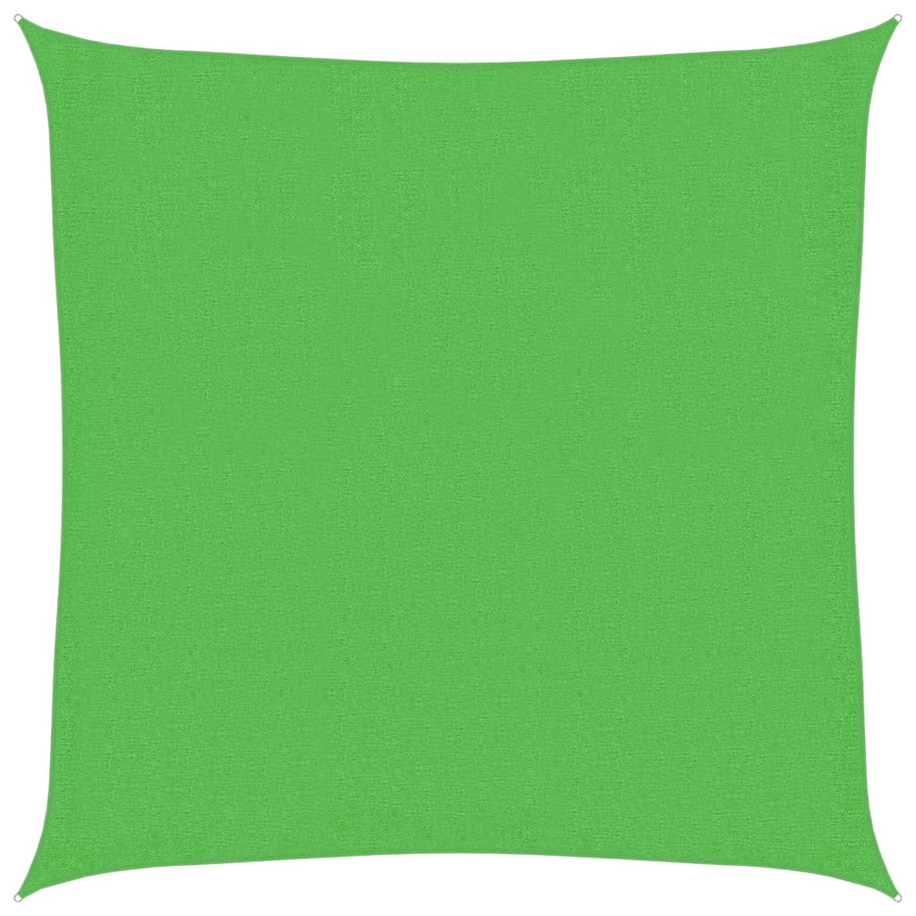 Világoszöld hdpe napvitorla 160 g/m² 2 x 2 m