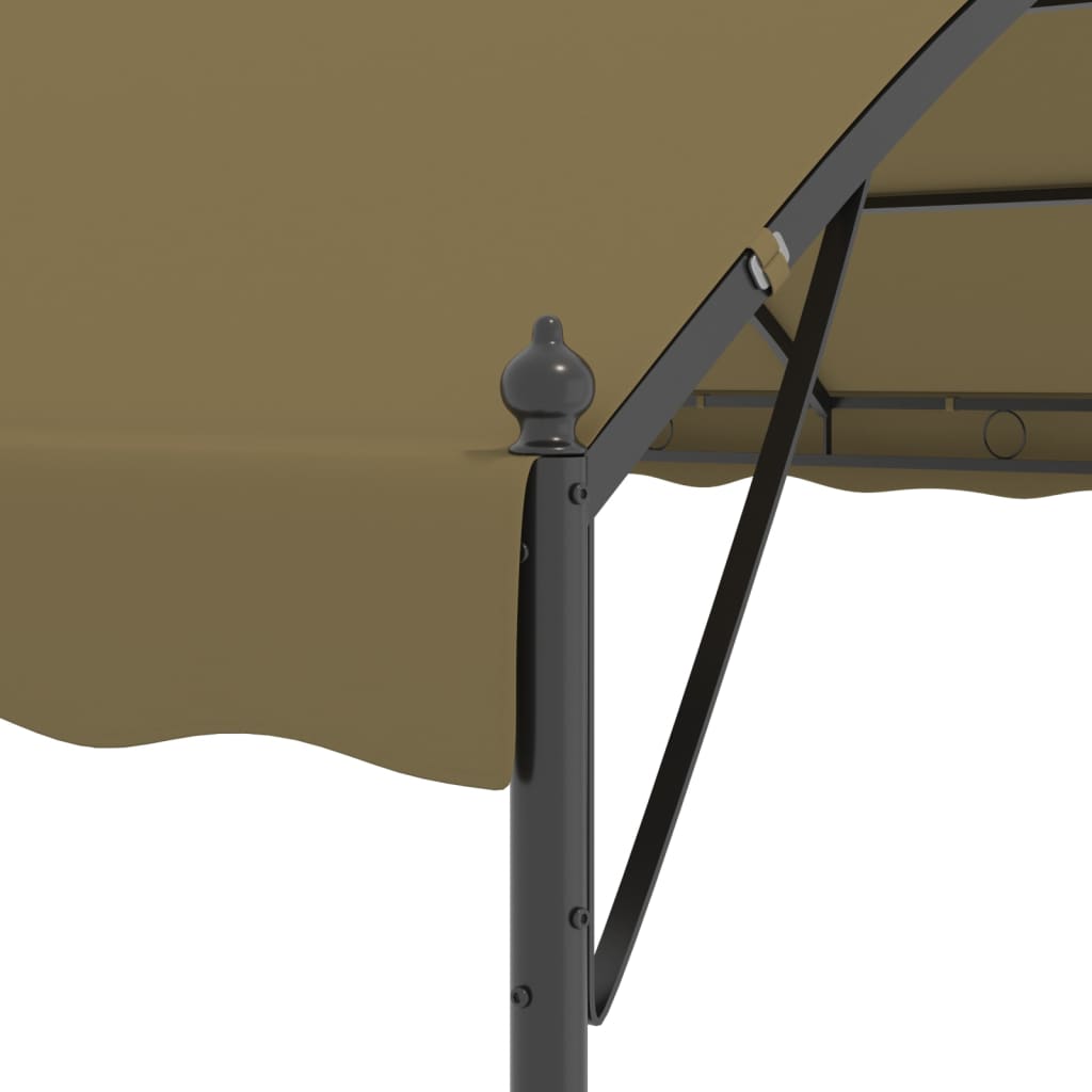 Tópszínű pavilon 4 x 3 x 2,6 m 180 g/m²