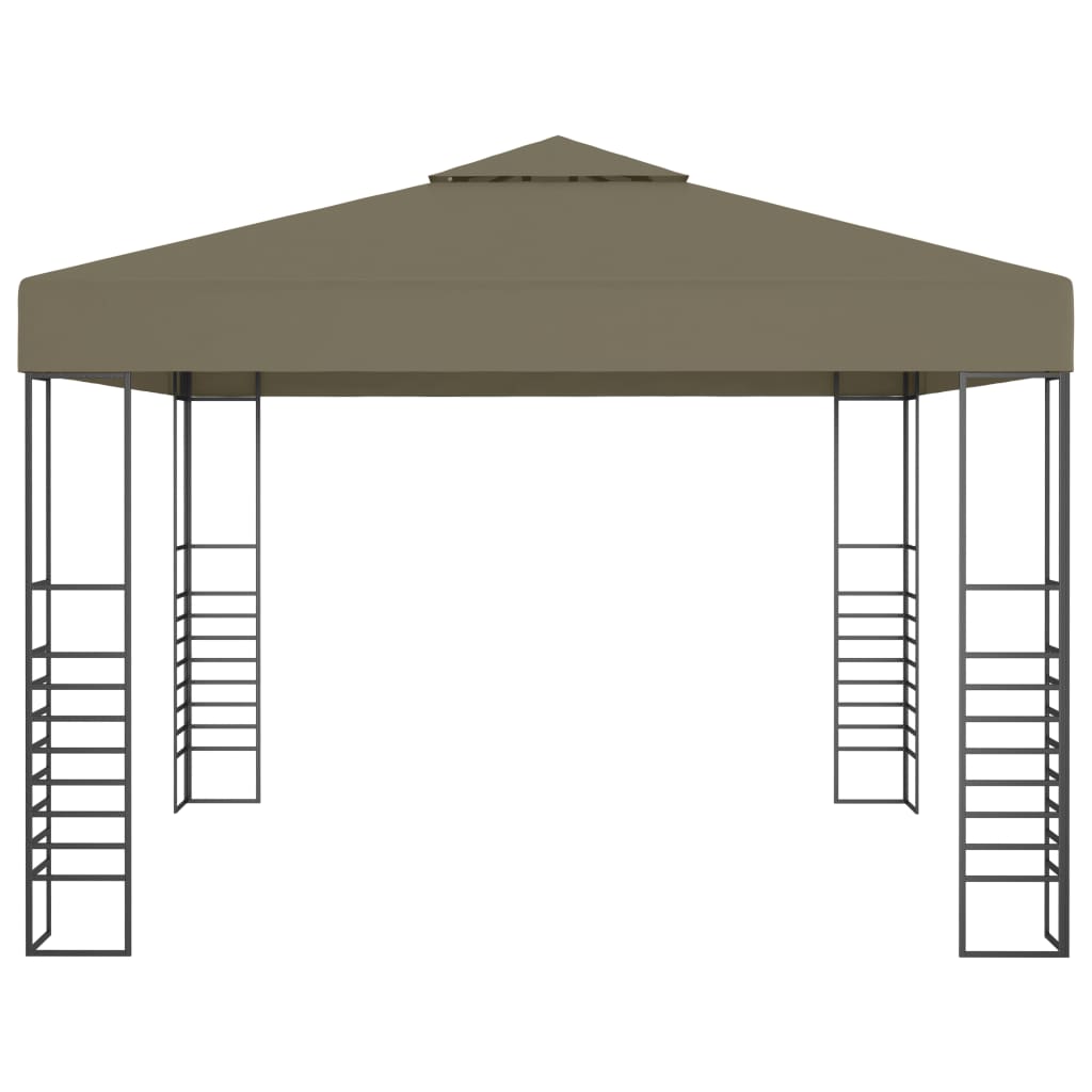 Tópszínű kerti pavilon 3 x 3 m 180 g/m²