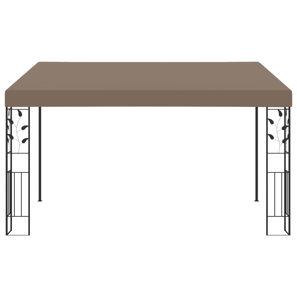 Tópszínű falra szerelhető pavilon 4 x 3 x 2,5 m