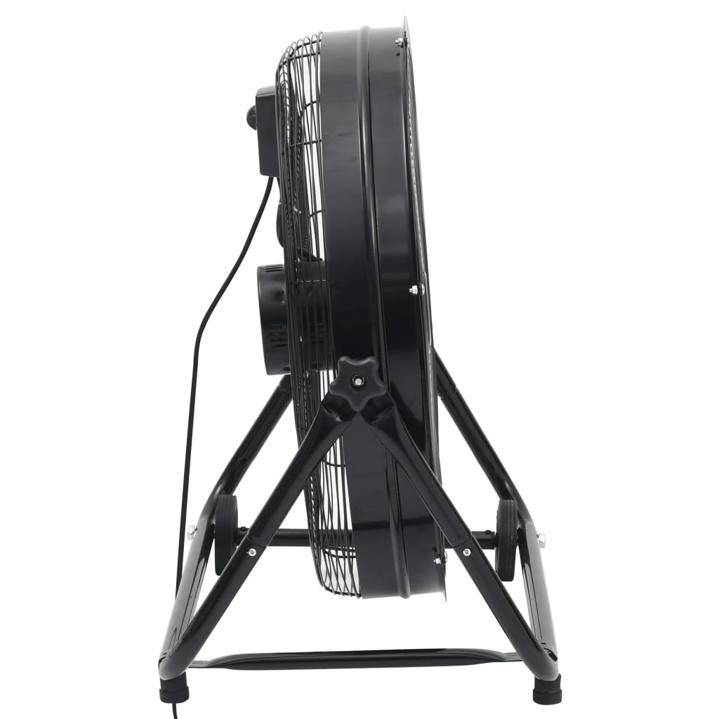 Fekete ipari dobventilátor 60 cm 180 w