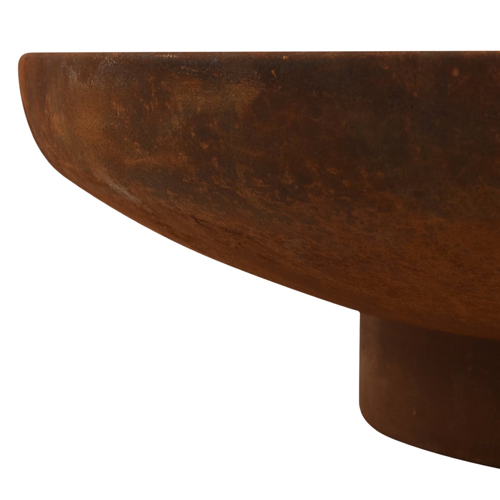 Acél tűztál 59 cm