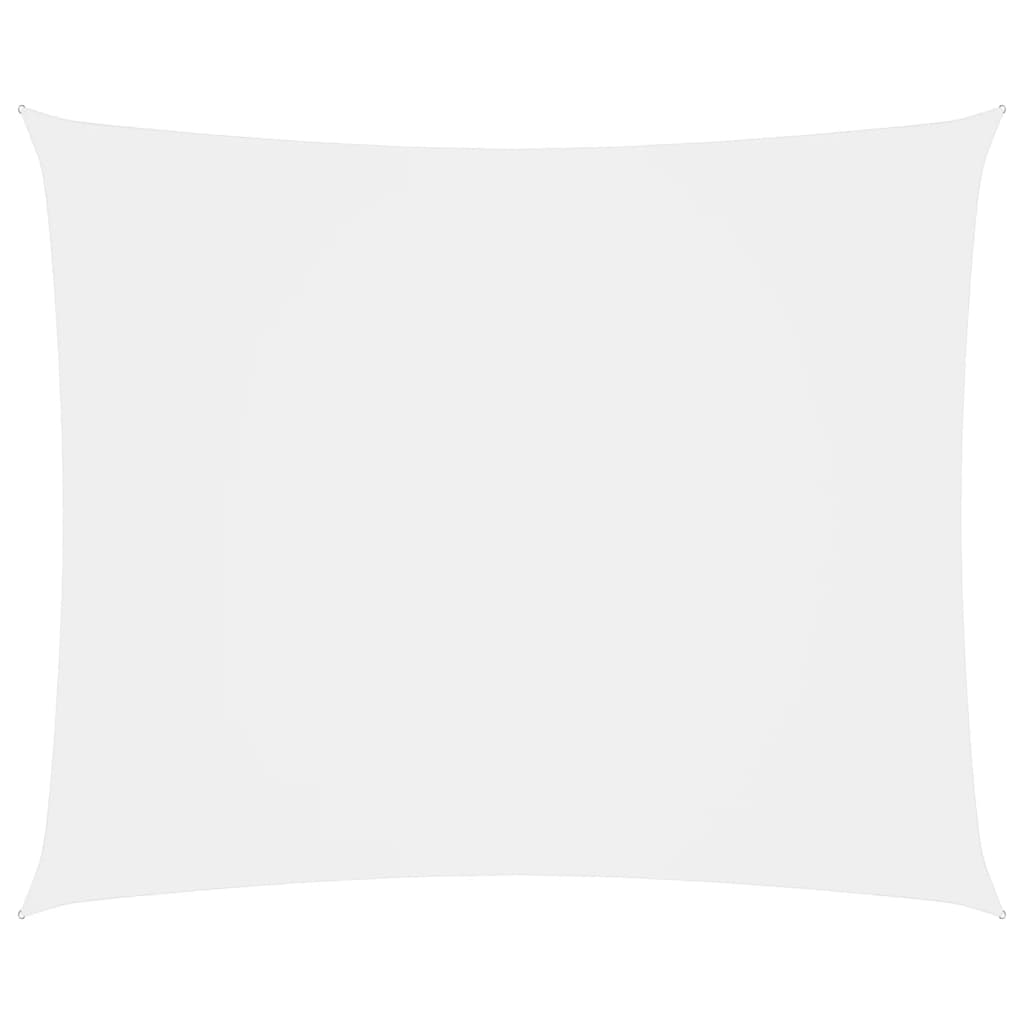 Fehér téglalap alakú oxford-szövet napvitorla 6 x 8 m