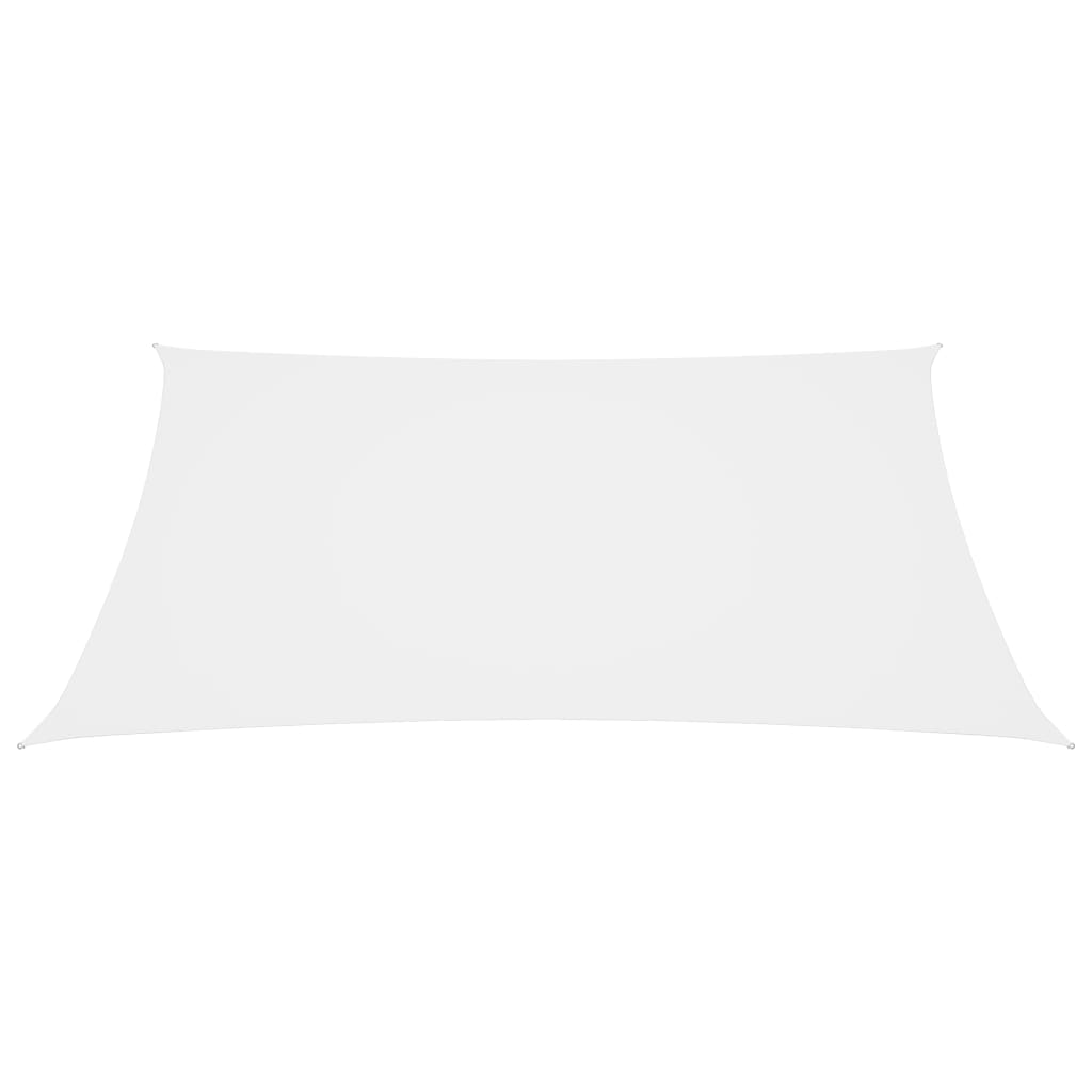 Fehér téglalap alakú oxford-szövet napvitorla 6 x 8 m