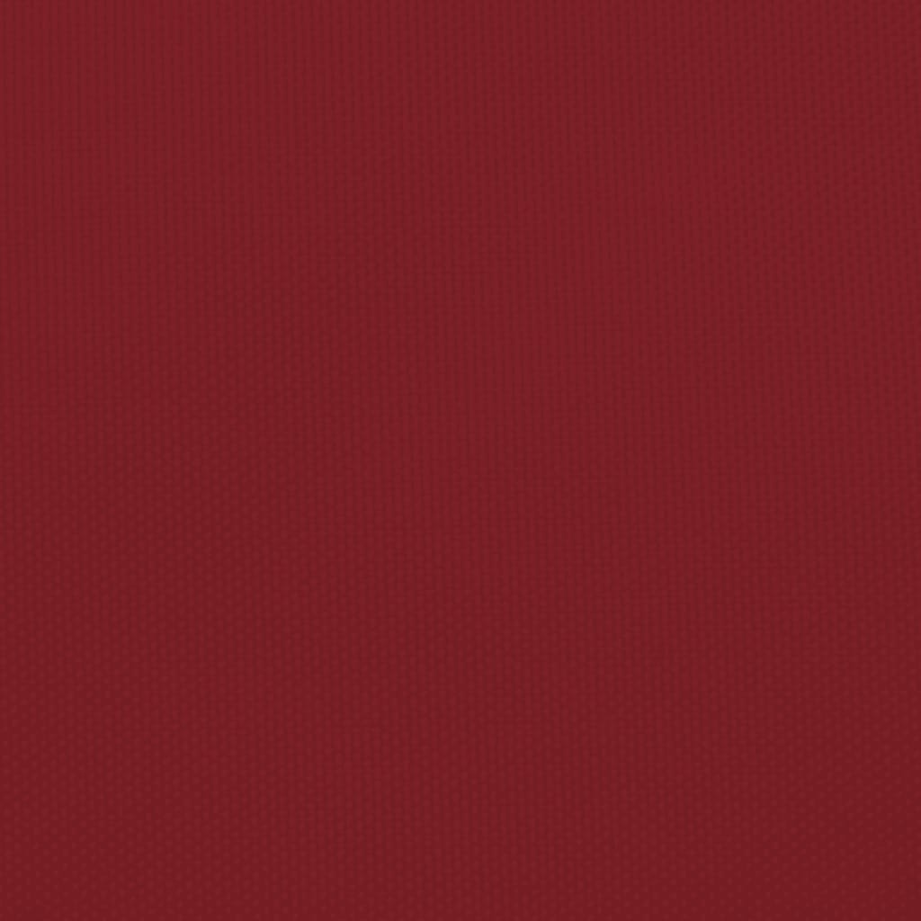 Piros téglalap alakú oxford-szövet napvitorla 2,5 x 4 m