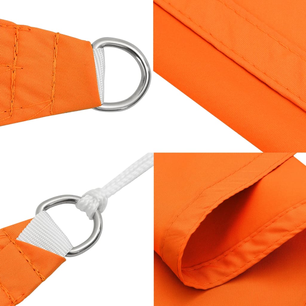 Narancssárga téglalap alakú oxford-szövet napvitorla 3 x 4,5 m Narancssárga téglalap alakú oxford-szövet napvitorla 3 x 4,5 m