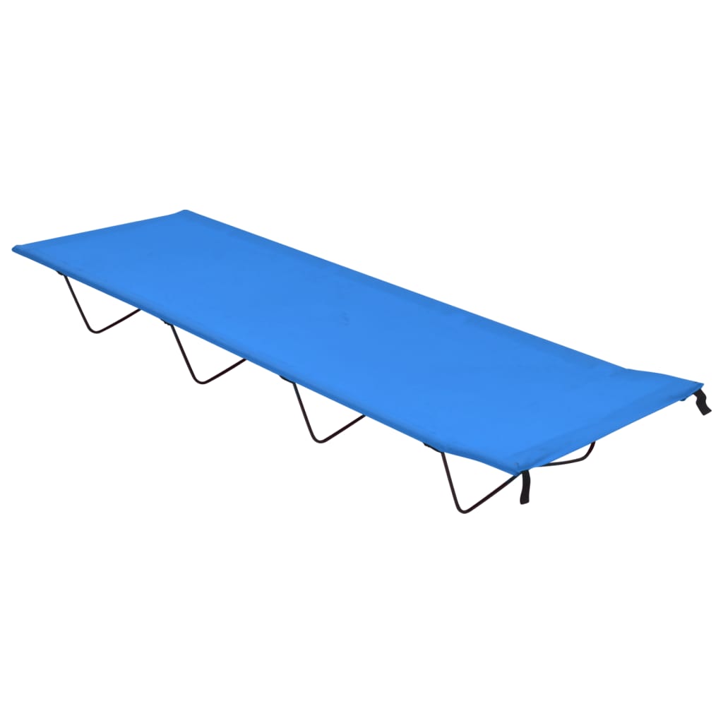 Kék oxford szövet és acél kempingágy 180 x 60 x 19 cm Kék oxford szövet és acél kempingágy 180 x 60 x 19 cm