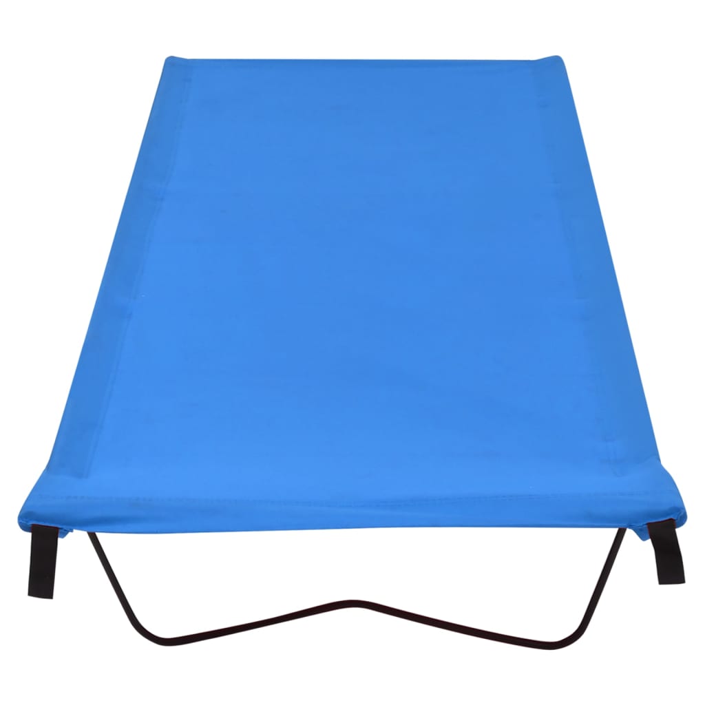 Kék oxford szövet és acél kempingágy 180 x 60 x 19 cm Kék oxford szövet és acél kempingágy 180 x 60 x 19 cm