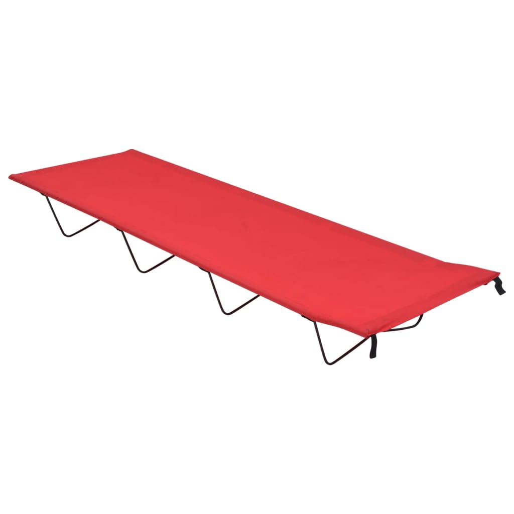Piros oxford szövet és acél kempingágy 180 x 60 x 19 cm Piros oxford szövet és acél kempingágy 180 x 60 x 19 cm