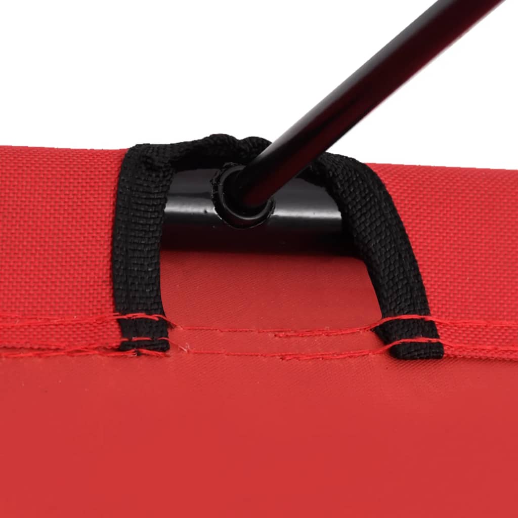 Piros oxford szövet és acél kempingágy 180 x 60 x 19 cm Piros oxford szövet és acél kempingágy 180 x 60 x 19 cm