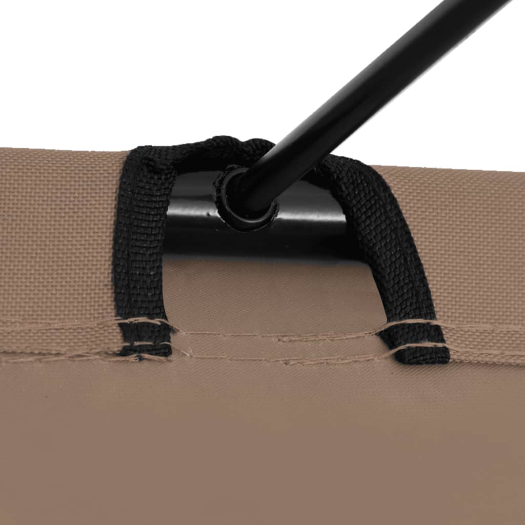 Tópszínű oxford szövet és acél kempingágy 180 x 60 x 19 cm Tópszínű oxford szövet és acél kempingágy 180 x 60 x 19 cm
