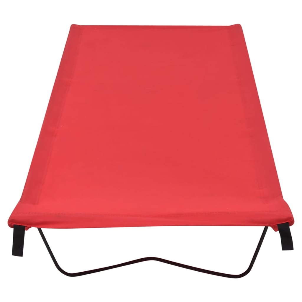 2 db piros oxford szövet és acél kempingágy 180 x 60 x 19 cm 2 db piros oxford szövet és acél kempingágy 180 x 60 x 19 cm