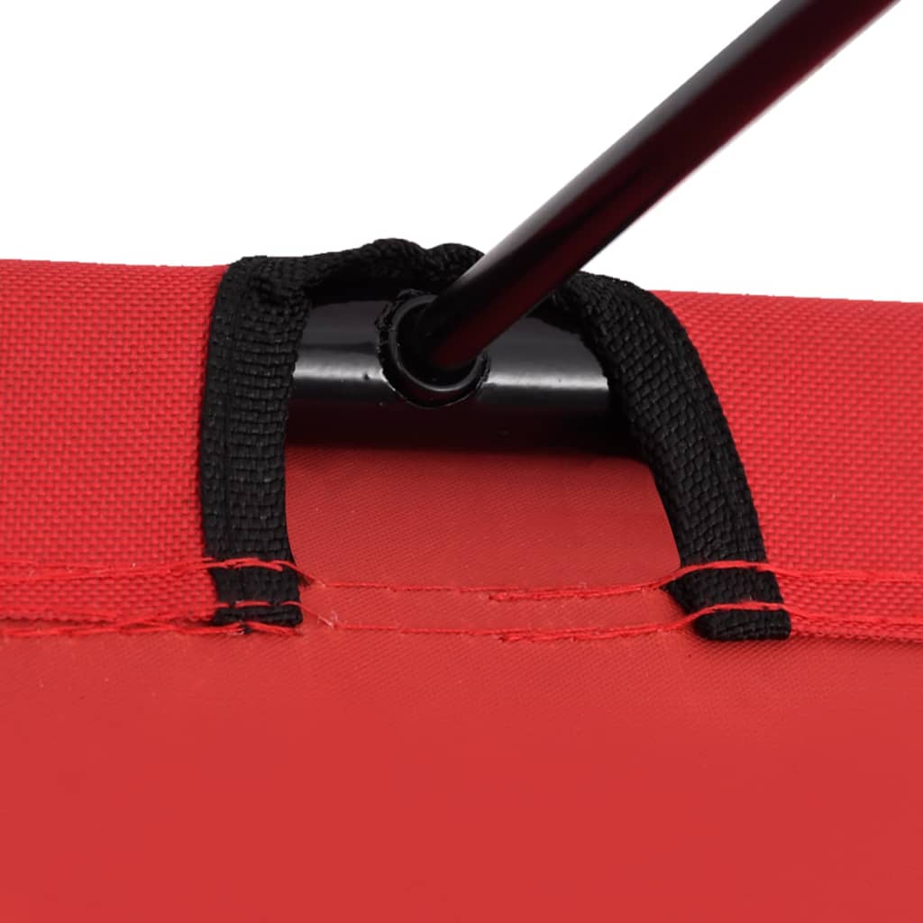 2 db piros oxford szövet és acél kempingágy 180 x 60 x 19 cm 2 db piros oxford szövet és acél kempingágy 180 x 60 x 19 cm