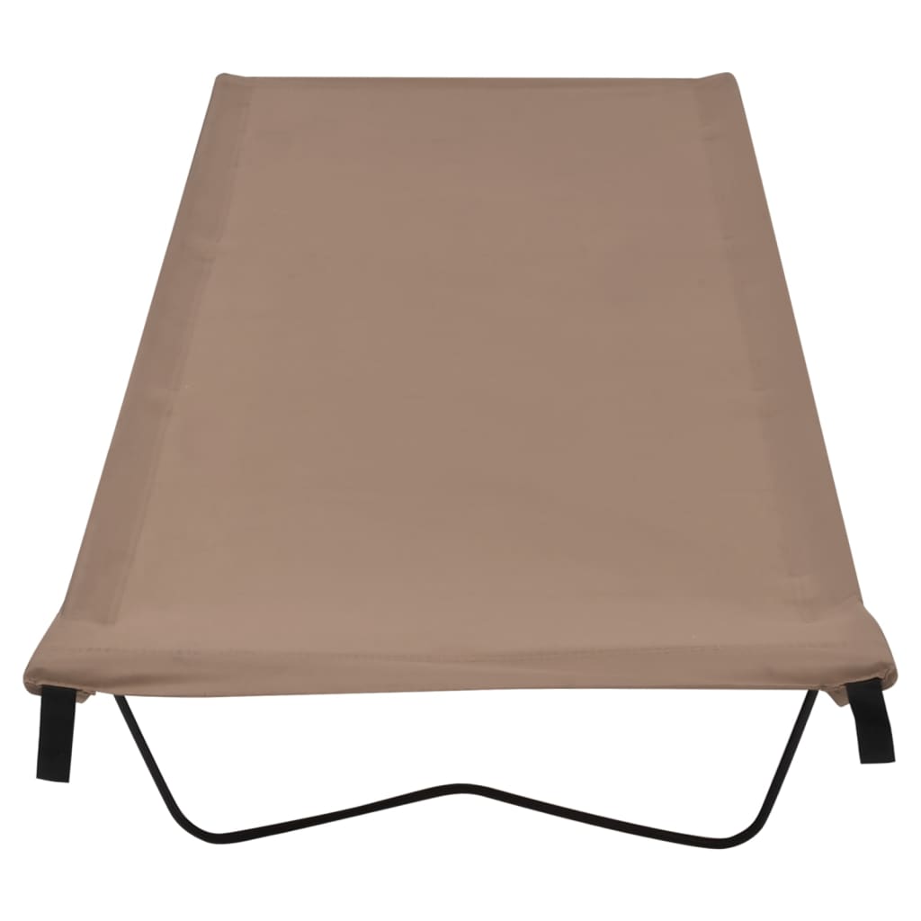 2 db tópszínű oxford szövet és acél kempingágy 180 x 60 x 19 cm 2 db tópszínű oxford szövet és acél kempingágy 180 x 60 x 19 cm