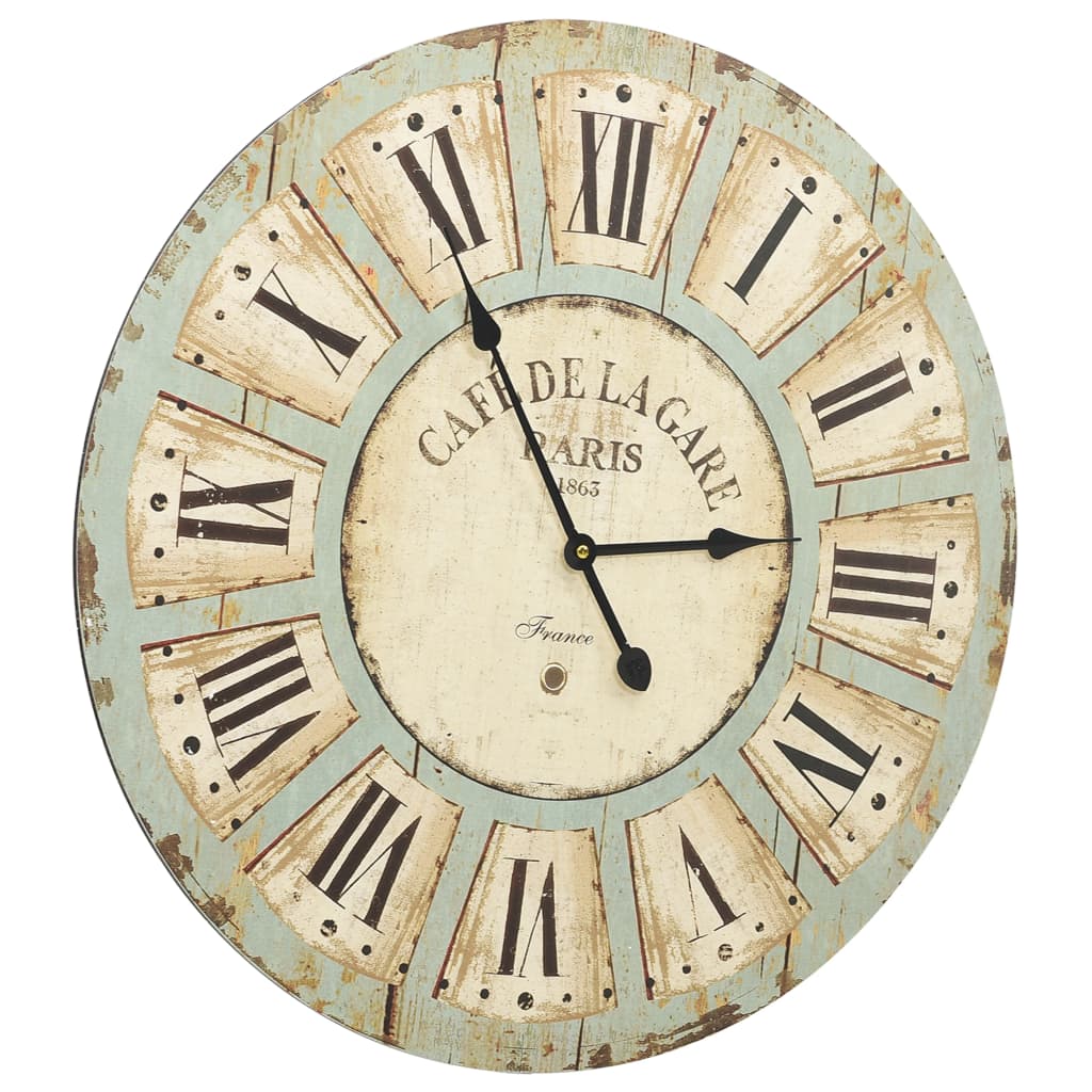 Többszínű mdf falióra 60 cm