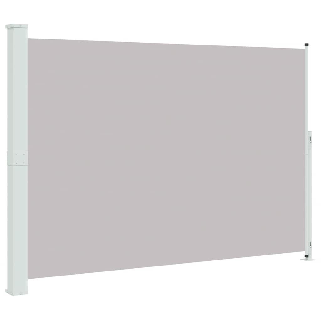 Szürke behúzható oldalsó terasznapellenző 200 x 300 cm