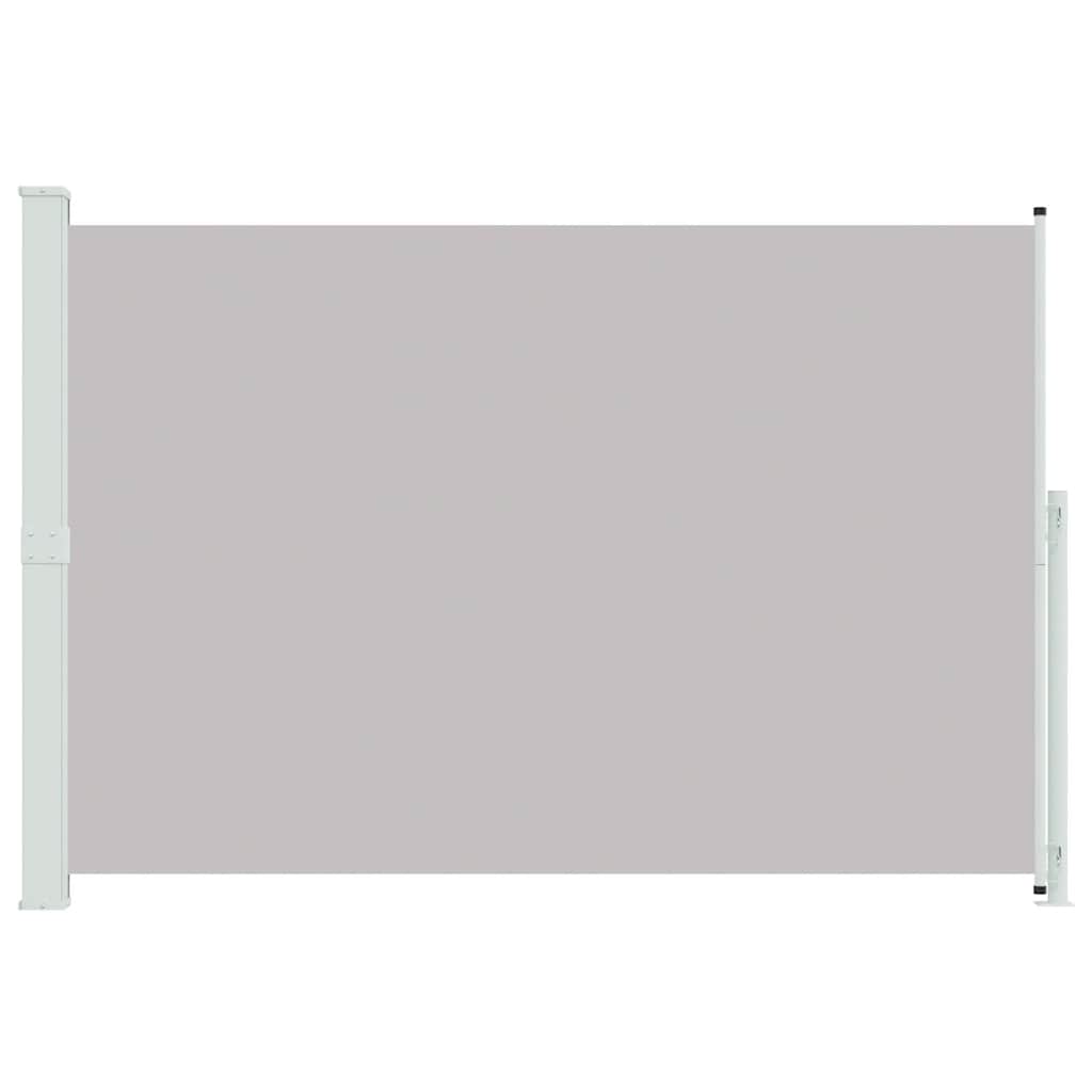 Szürke behúzható oldalsó terasznapellenző 200 x 300 cm