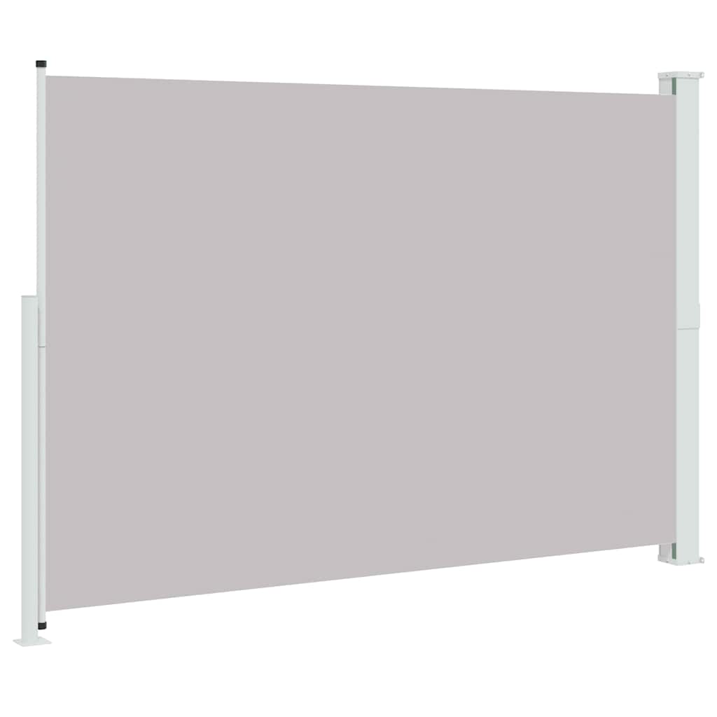 Szürke behúzható oldalsó terasznapellenző 200 x 300 cm
