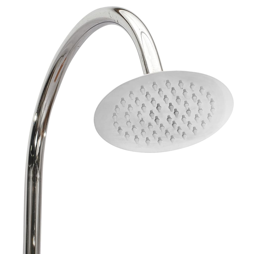 Tömör tíkfa kerti zuhany 75 x 75 x 210 cm