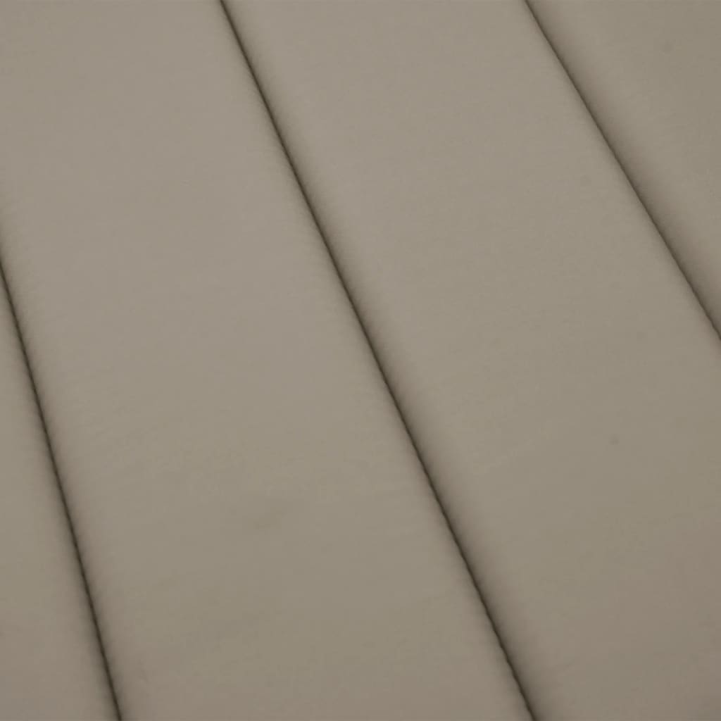 Tópszínű oxford szövet napozóágy párna 200 x 50 x 3 cm