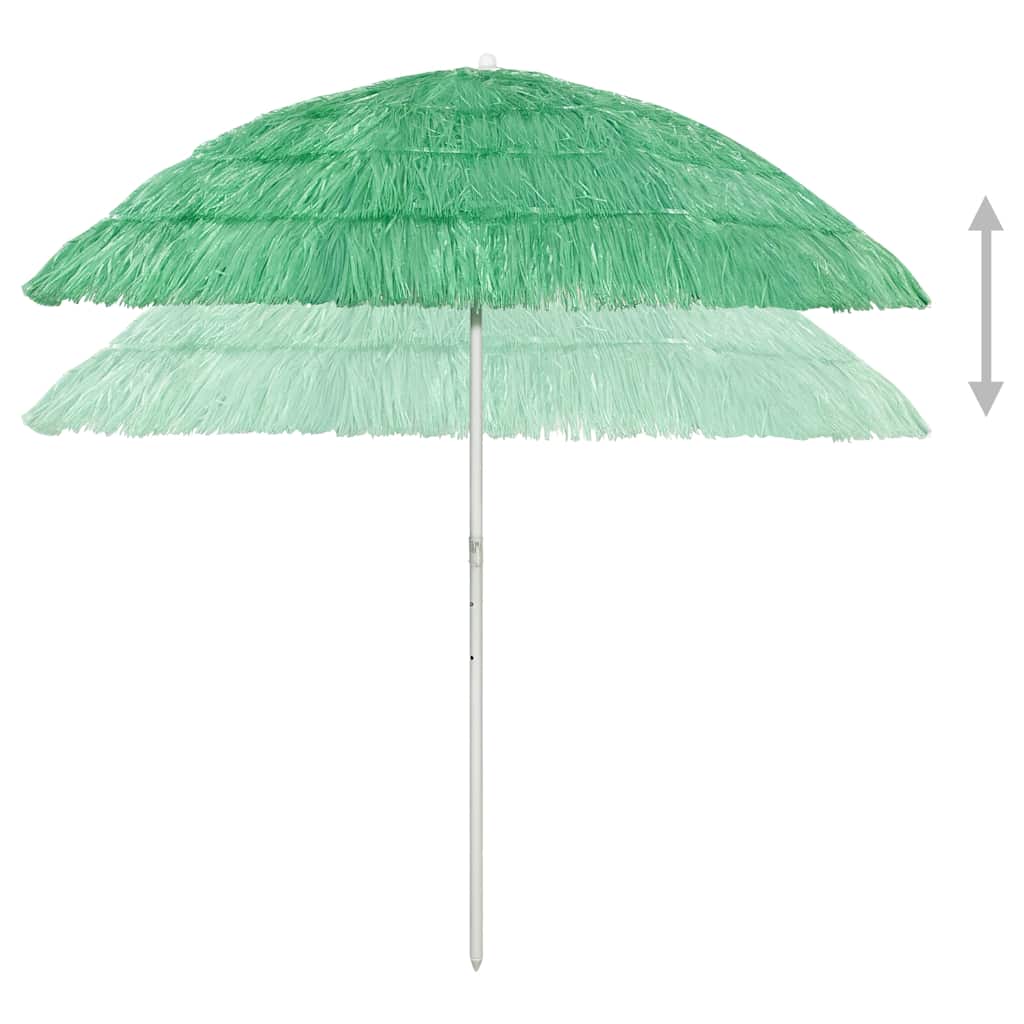 Zöld hawaii stílusú strandnapernyő 240 cm