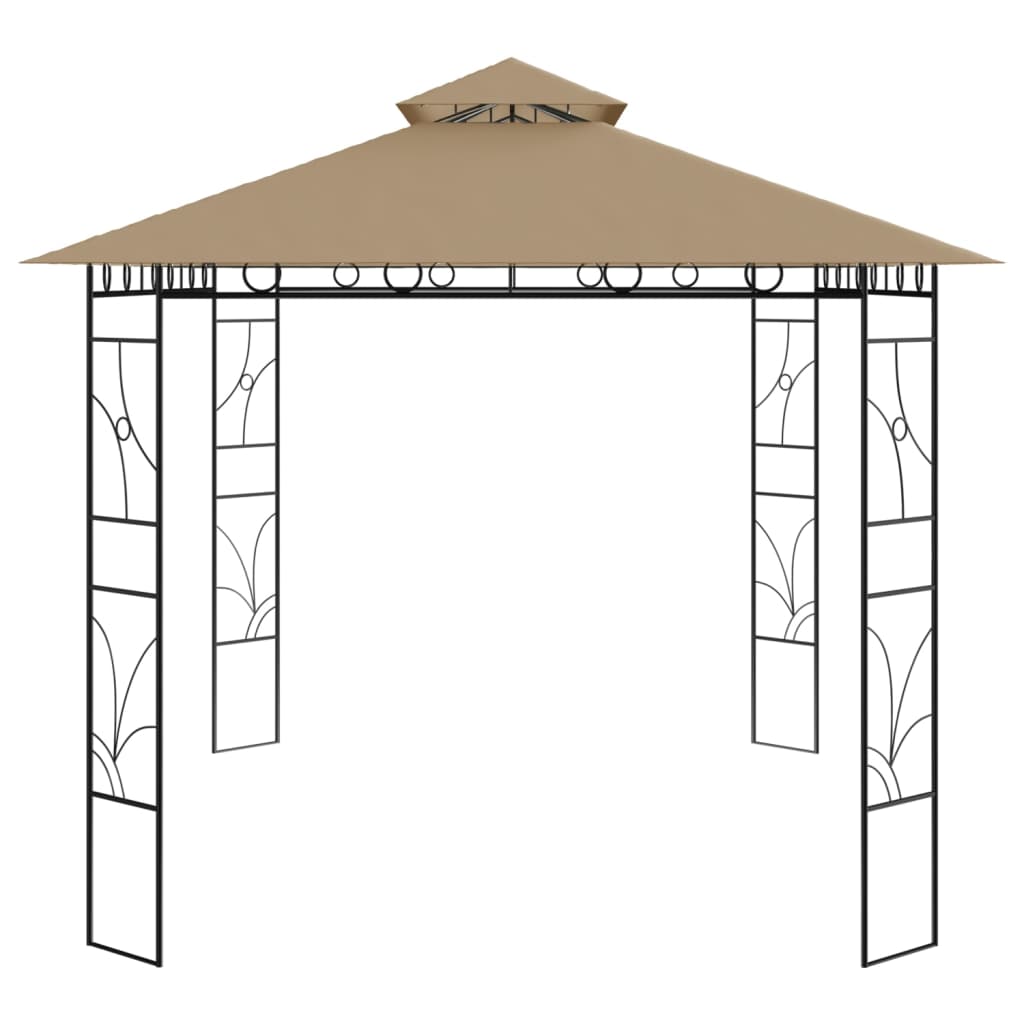 Tópszínű pavilon 4 x 3 x 2,7 m 160 g/m²