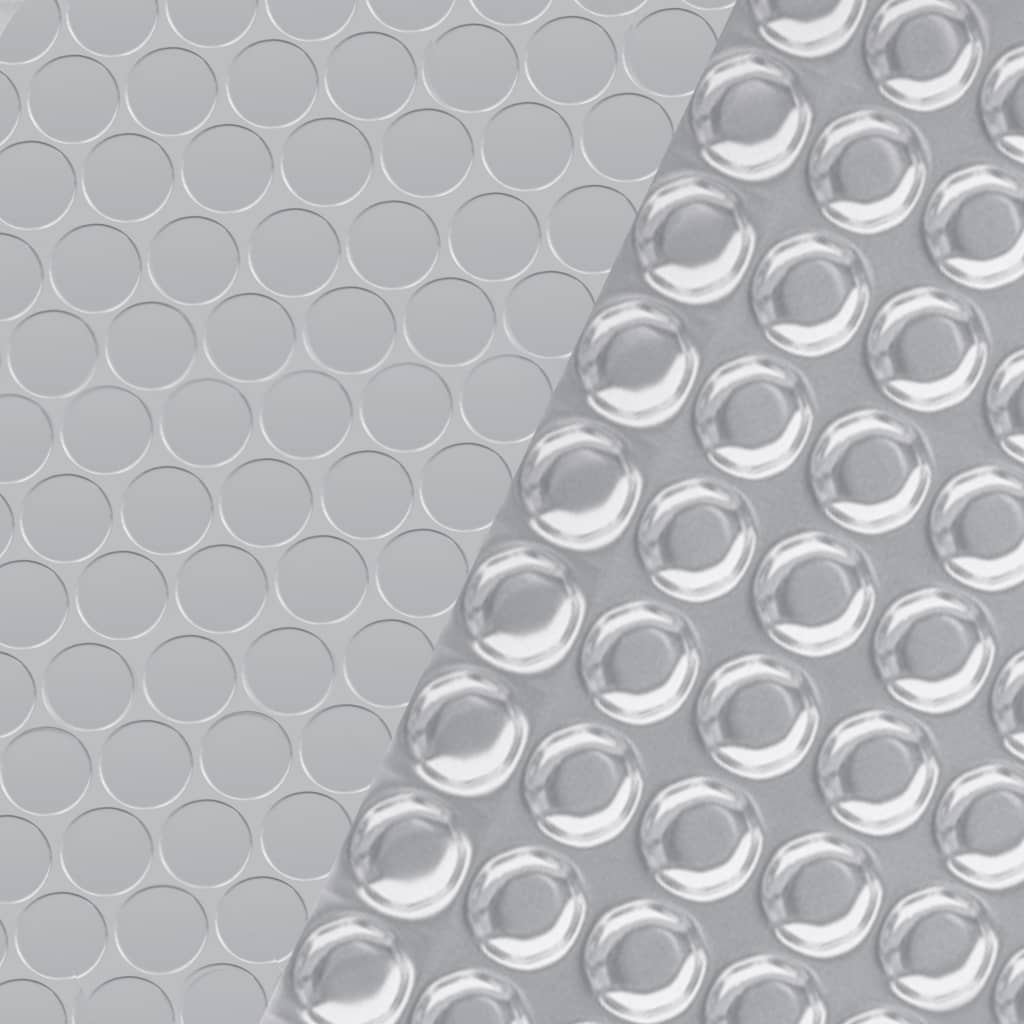 Ezüst polietilén medencetakaró 975 x 488 cm