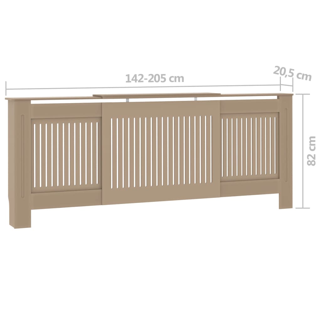 Mdf radiátorburkolat 205 cm