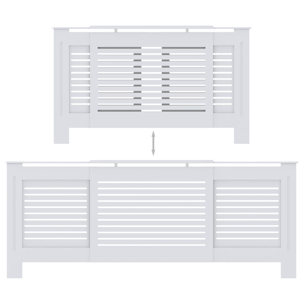 Fehér mdf radiátorburkolat 205 cm