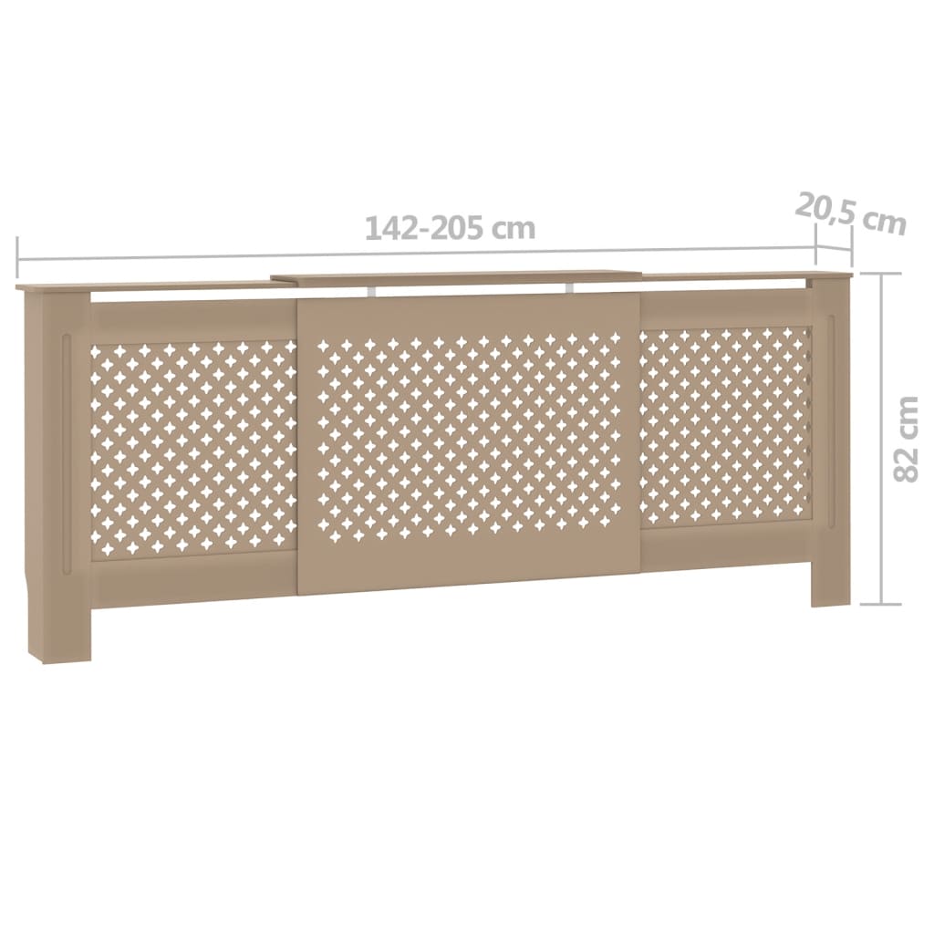 Mdf radiátorburkolat 205 cm