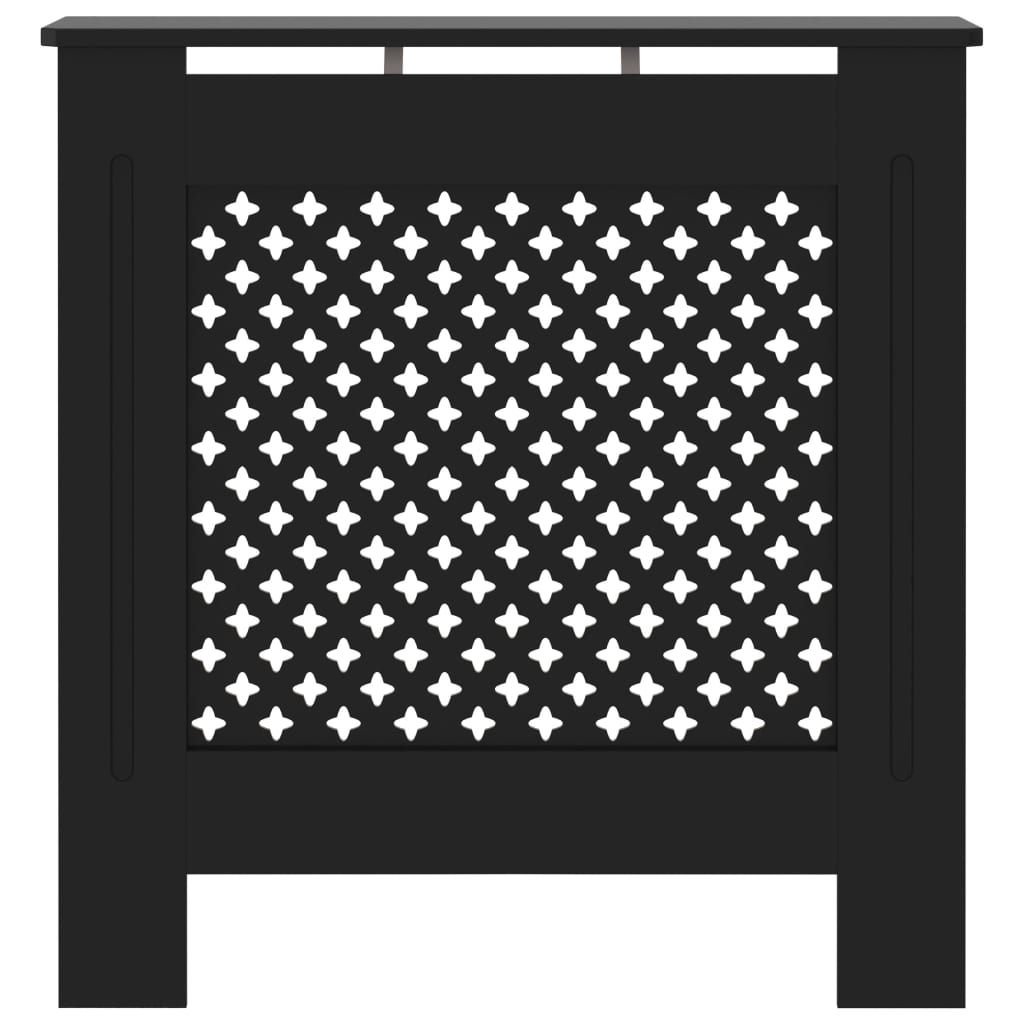 Fekete mdf radiátorburkolat 78 cm