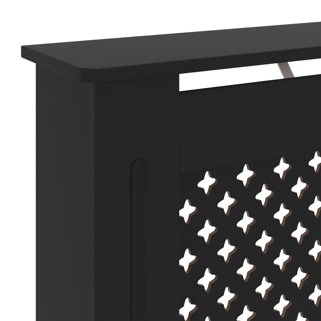Fekete mdf radiátorburkolat 78 cm
