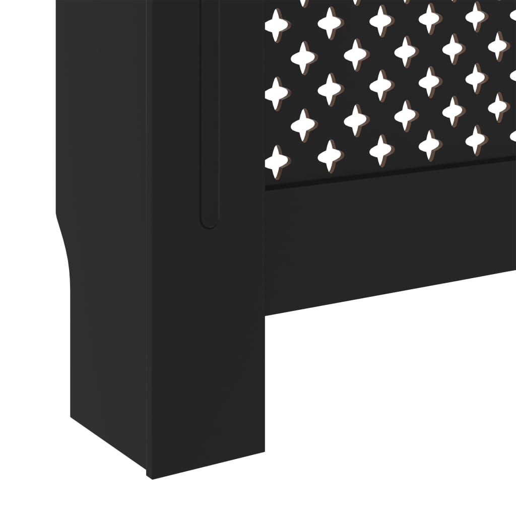 Fekete mdf radiátorburkolat 78 cm