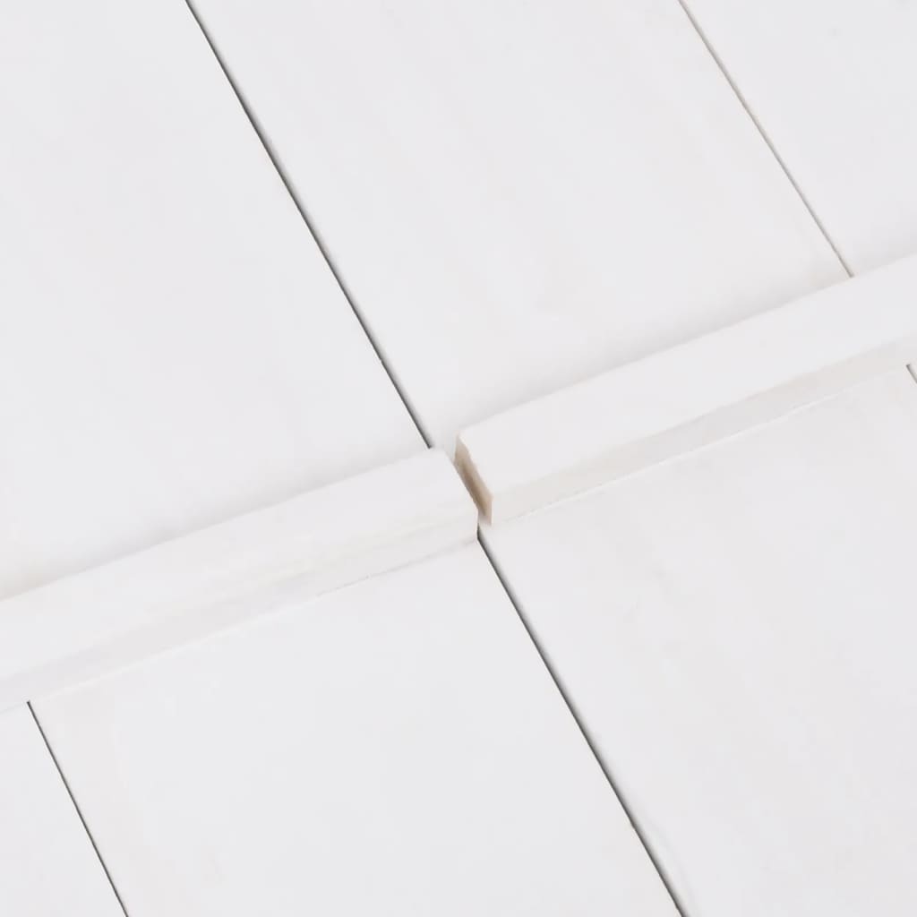 Fehér fenyőfa homokozó 95 x 90 x 15 cm