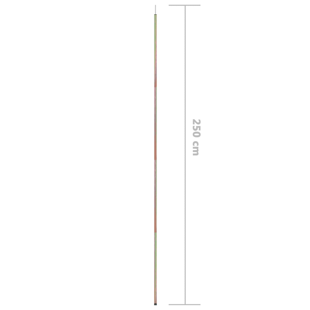 Horganyzott acél napvitorlaoszlop 250 cm