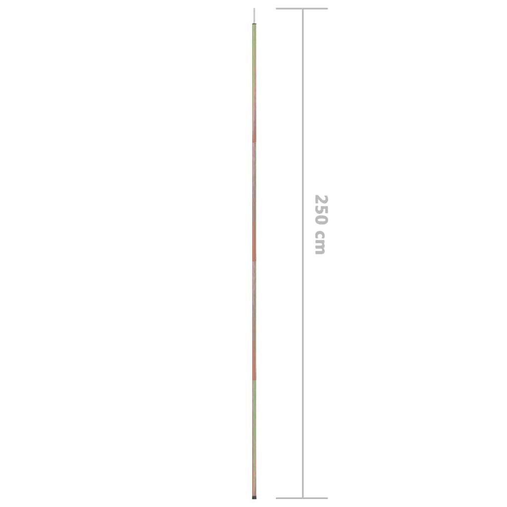 2 db horganyzott acél napvitorlaoszlop 250 cm