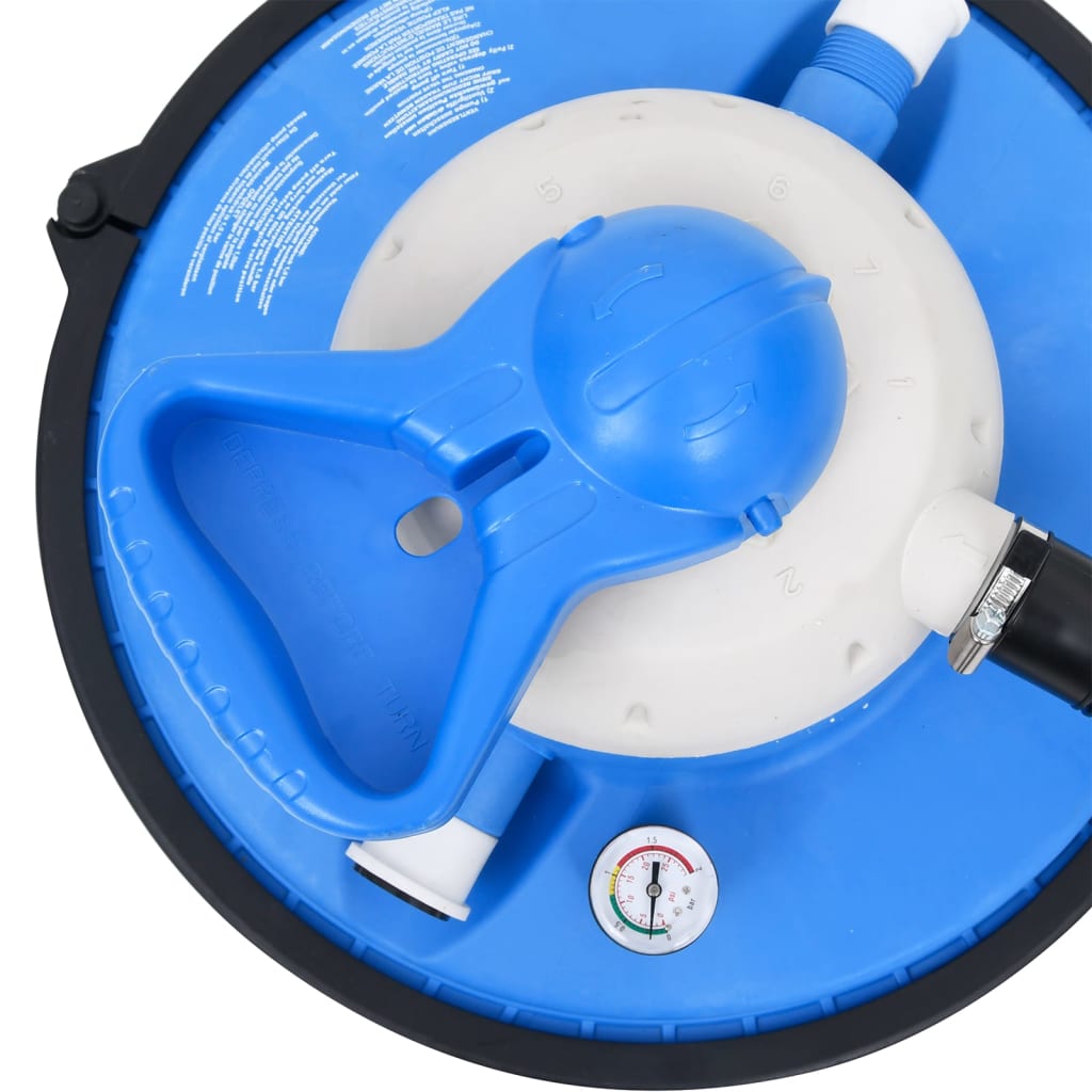 Kék-fekete homokszűrős szivattyú 385 x 620 x 432 mm 200 w 25 l Kék-fekete homokszűrős szivattyú 385 x 620 x 432 mm 200 w 25 l