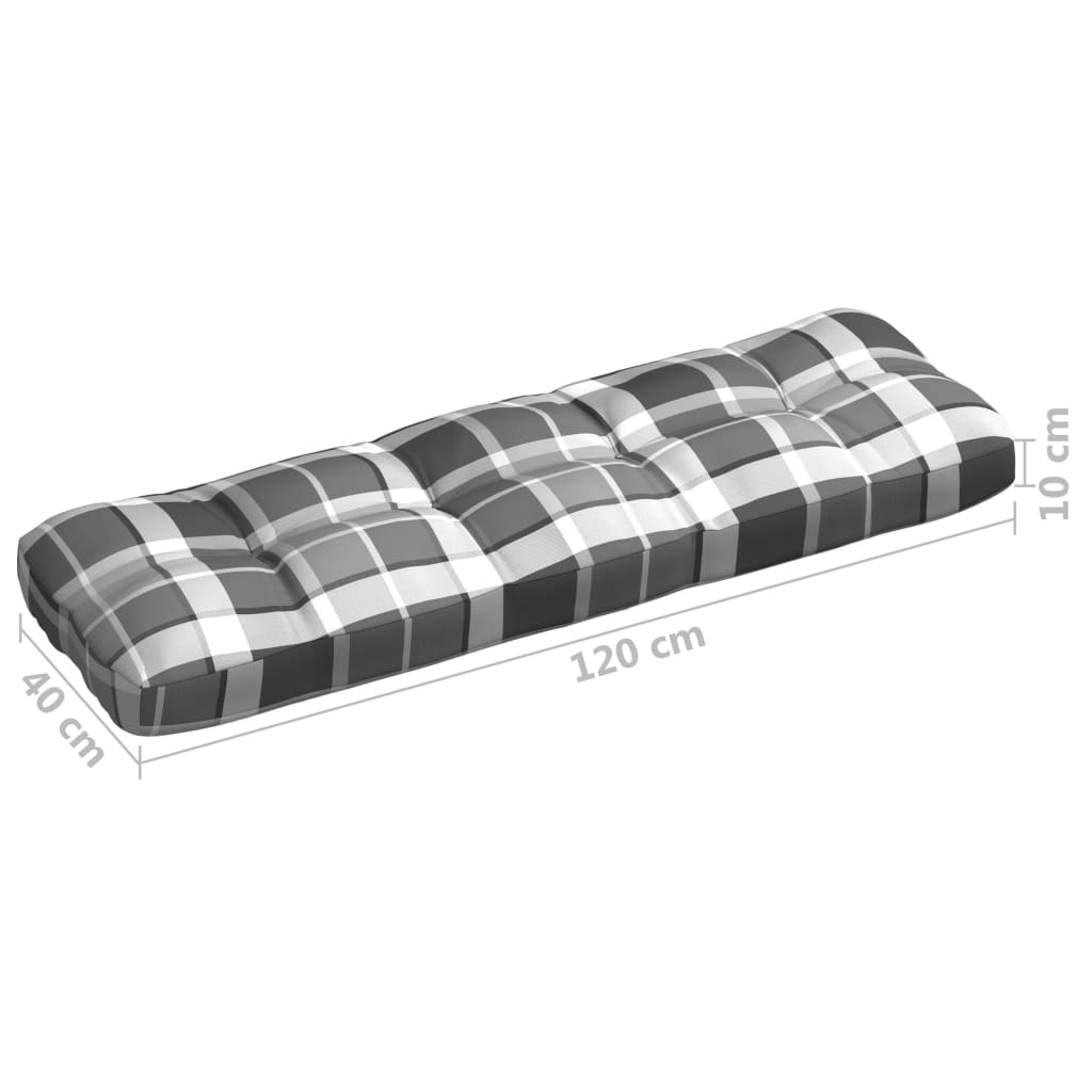 5 db szürke kockás raklapkanapé-párna 5 db szürke kockás raklapkanapé-párna