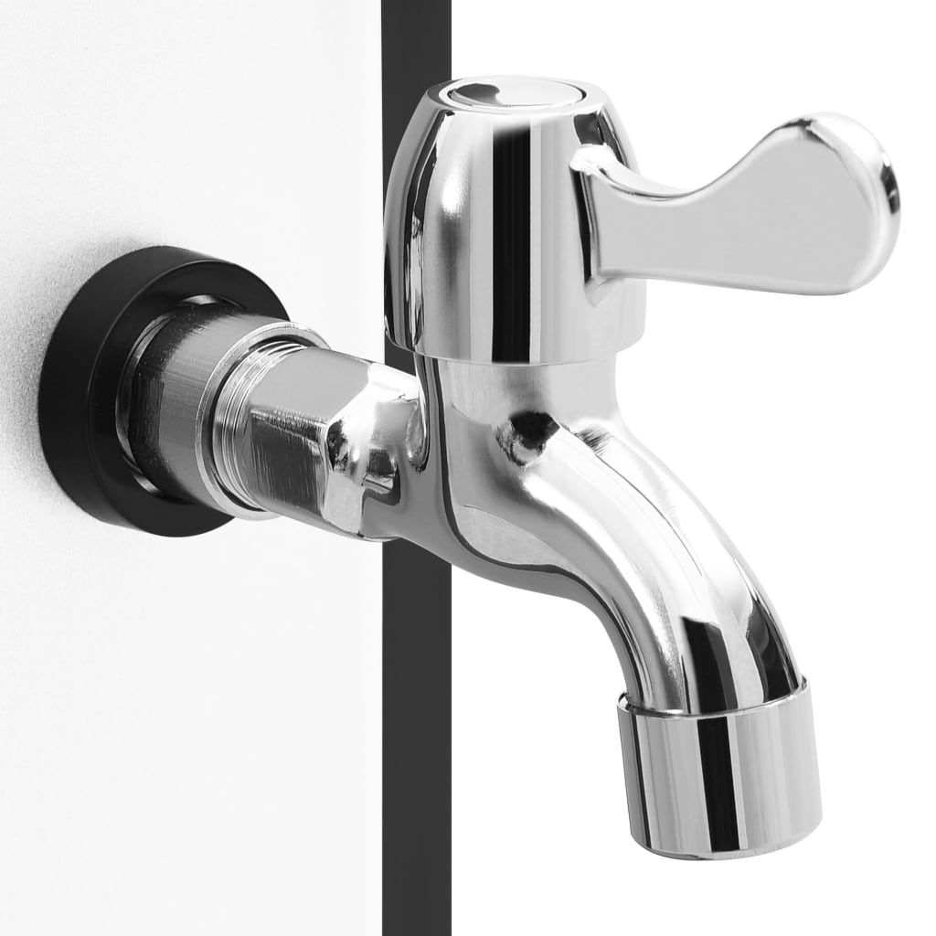 Kültéri szolárzuhany zuhanyfejjel és csappal 35 l