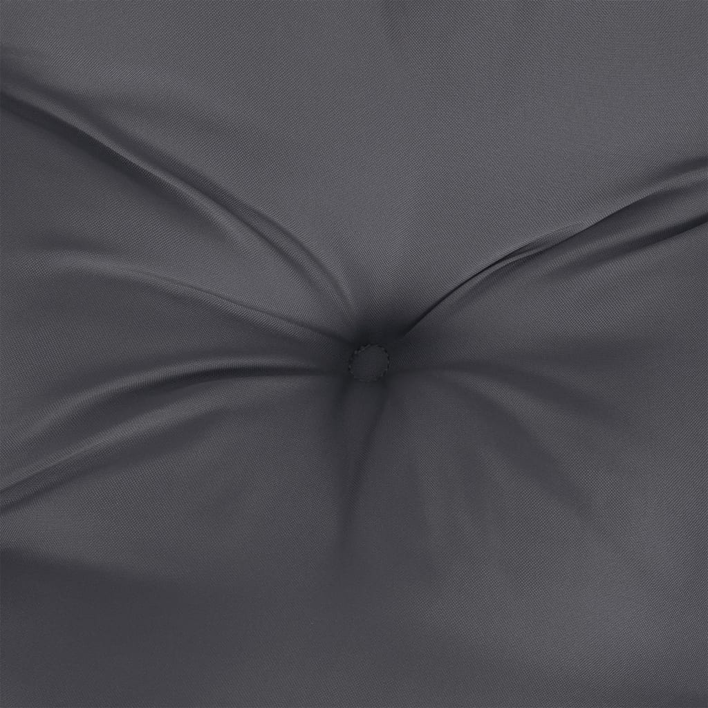 2 db antracitszürke oxford szövet székpárna 50 x 50 x 7 cm