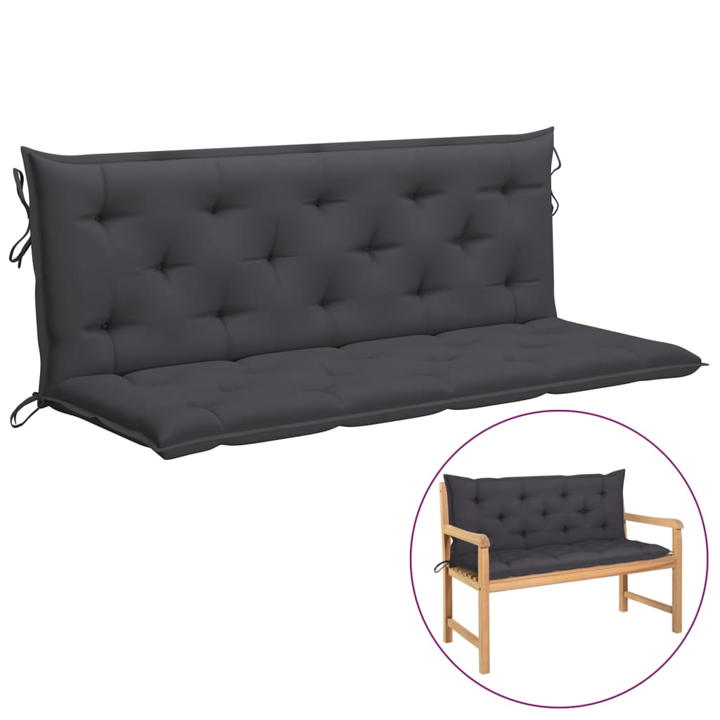 Antracitszürke szövetpárna hintaágyhoz 150 cm Antracitszürke szövetpárna hintaágyhoz 150 cm