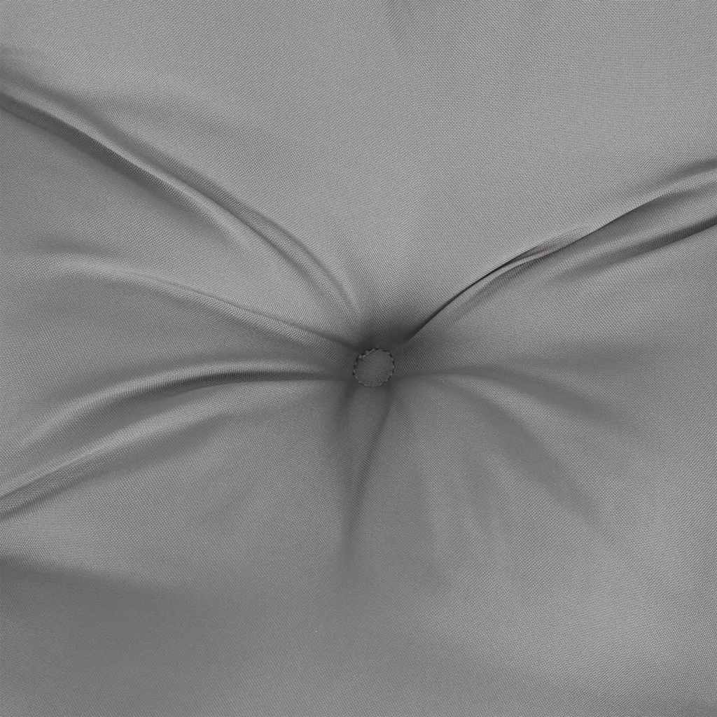 Szürke oxford szövet kerti padpárna 200 x (50+50) x 7 cm