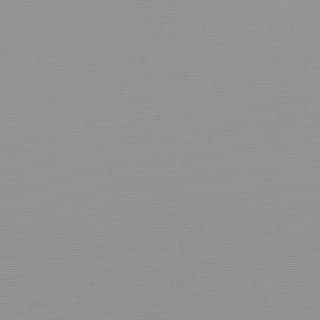 Szürke oxford szövet kerti padpárna 200 x (50+50) x 7 cm